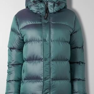 TNA SUPERPUFF SIZE M BLUE/GREEN IRIDESCENT STUNNING